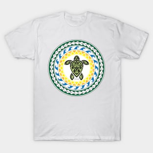 Tribal Turtle Tattoo Mandala Maui T-Shirt